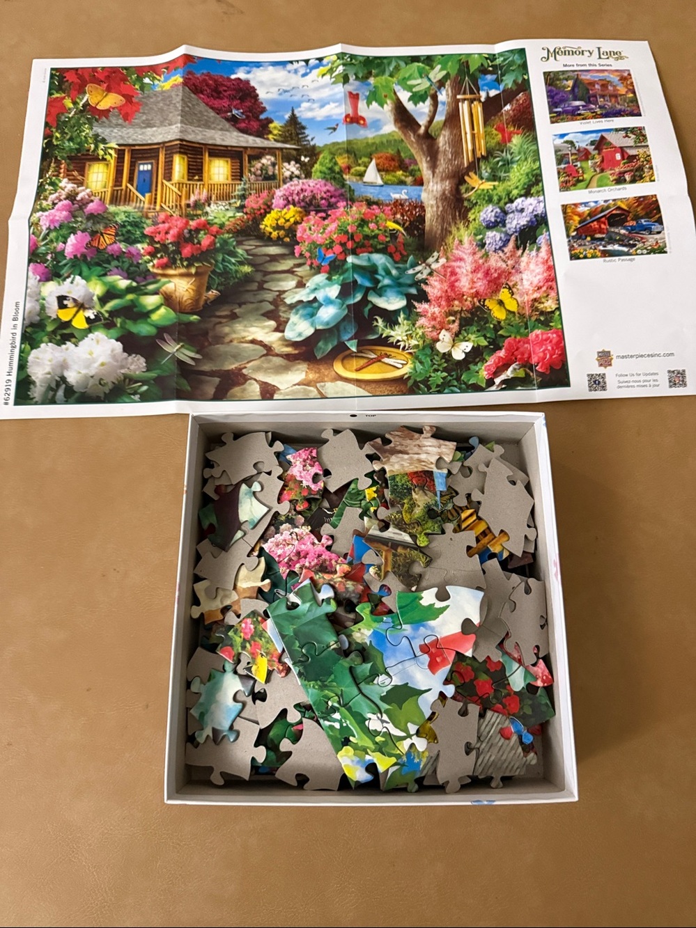 300-Piece EZGrip Large Puzzle — Hummingbird in Bloom (Multicolor) - Picture 5 of 6